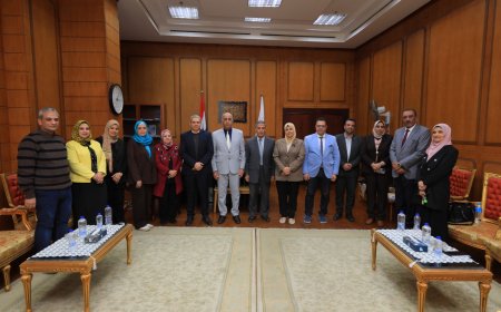 جامعة كفر الشيخ تستقبل فريق الدعم الفني لمشروع تطوير نظم الاختبارات العملية والشفهية