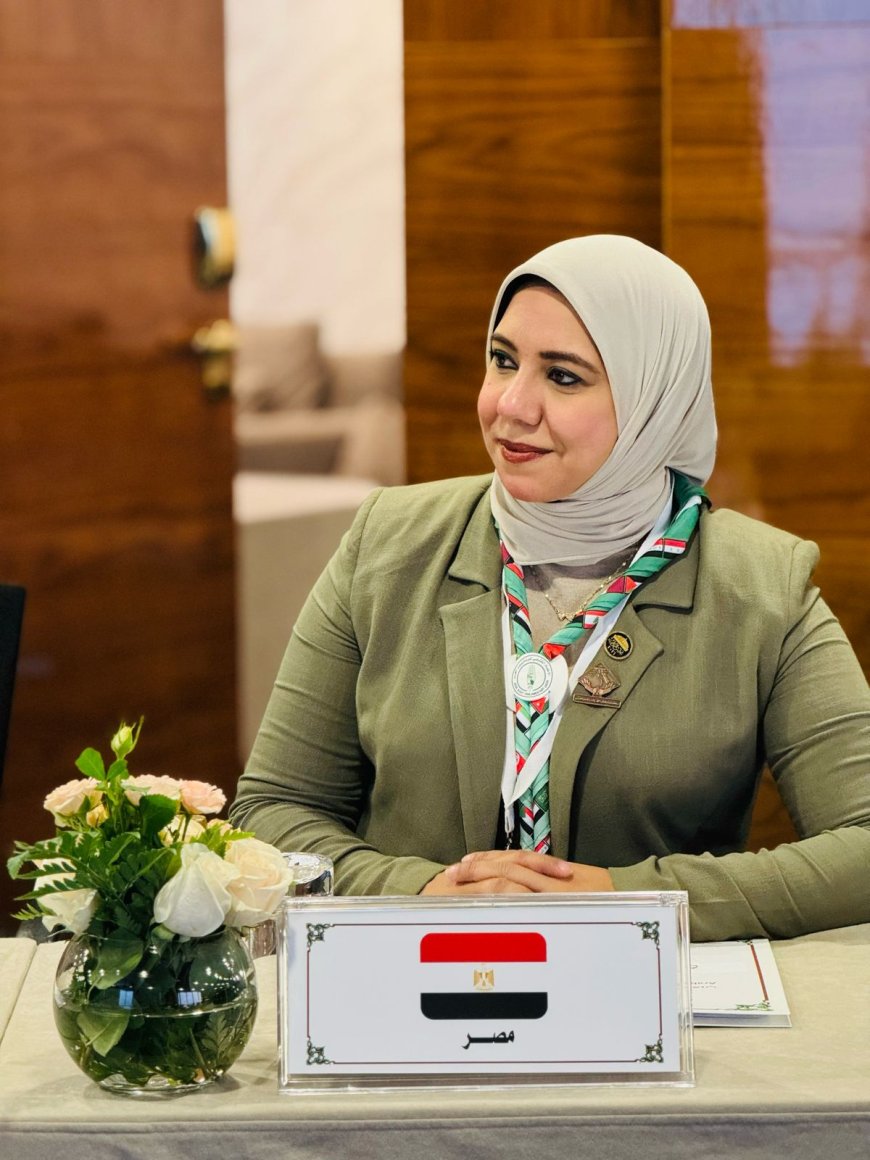 ابنة كفر الشيخ  تمثل الاتحاد الكشفى للبرلمانيين العرب فى لقاء رؤساء الجمعيات ضمن لقاء التضامن الكشفى العربى