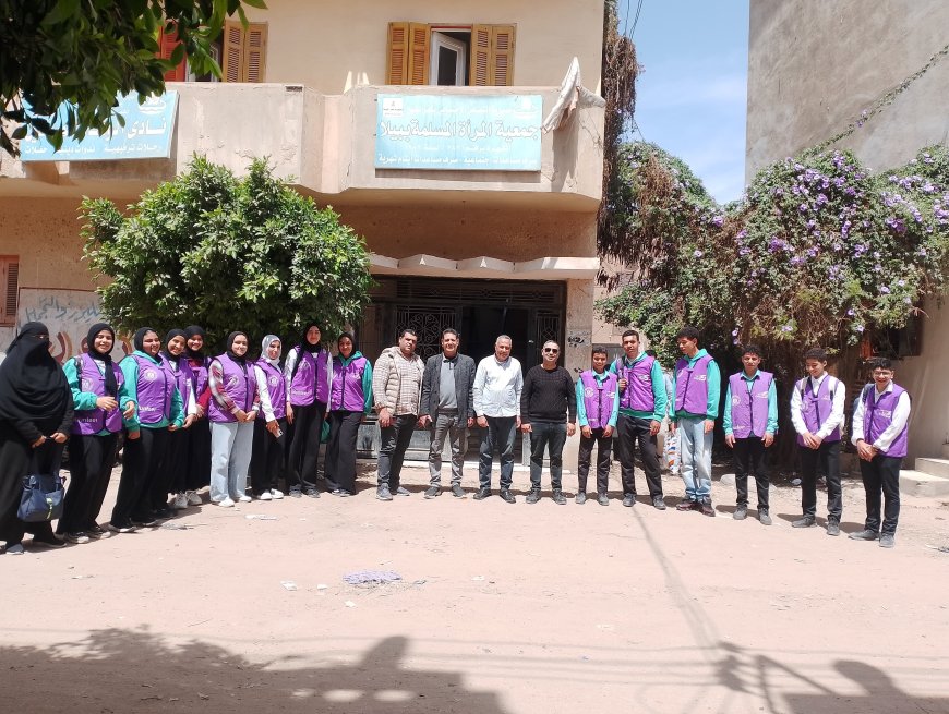 تحت شعار "متطوعون في حب مصر".. شباب كفر الشيخ يجمّلون مراكز بيلا 