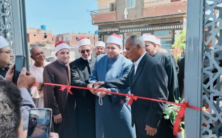 مدير أوقاف كفر الشيخ يفتتح مسجد مسعد قدره ويؤدي خطبة الجمعة به