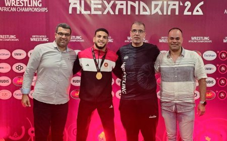 البطولة الإفريقية تهدى من جديد أبطال مصارعة المشروع القومي أبناء كفر الشيخ الذهبية والفضية 